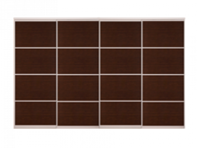 Шкафы-купе четырехдверные
